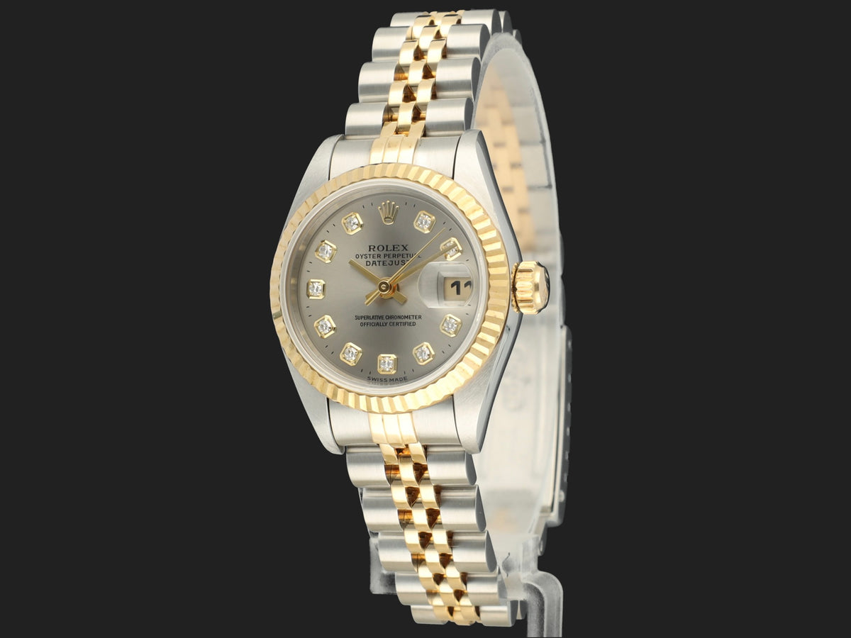 Rolex Lady-Datejust 26 Grey Diamond Dial 69173 (1)