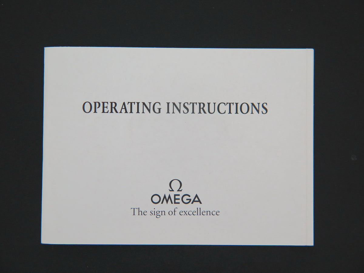Omega Operating Instructions Booklet for cal. 1861/1863 (1)