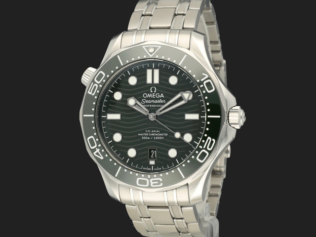 Omega Seamaster Diver 300M Co-Axial Master Chronometer Green Dial 210.30.42.20.10.001 21030422010001