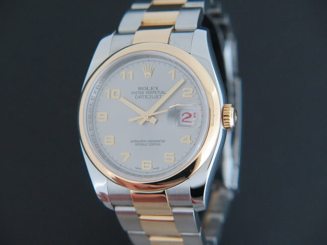 Rolex Datejust Gold/Steel Grey Arab Dial
