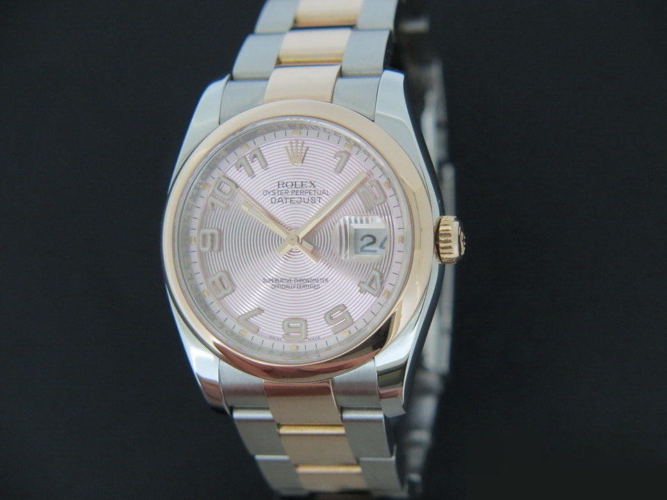 Rolex Datejust Everose/Steel Concentric Dial 116201 (1)