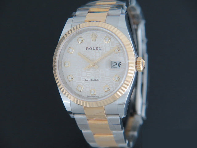 Rolex Datejust Silver Diamond Dial NEW