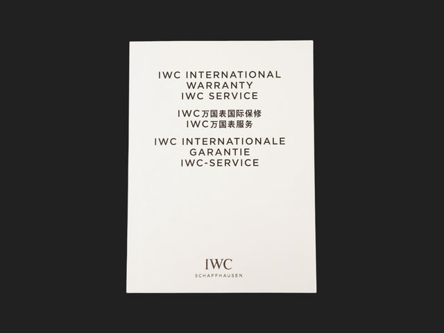 IWC Warranty Booklet