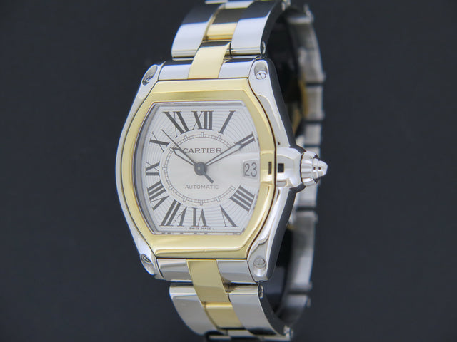 Cartier Roadster GM Automatic Gold/Steel Silver Dial 2510