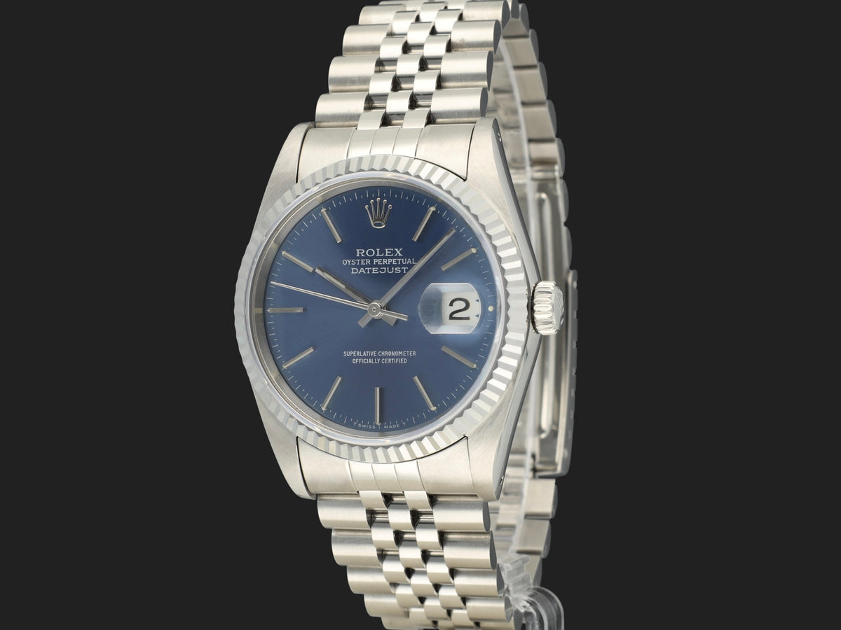 Rolex Datejust 36 Blue Dial 16234 (1)