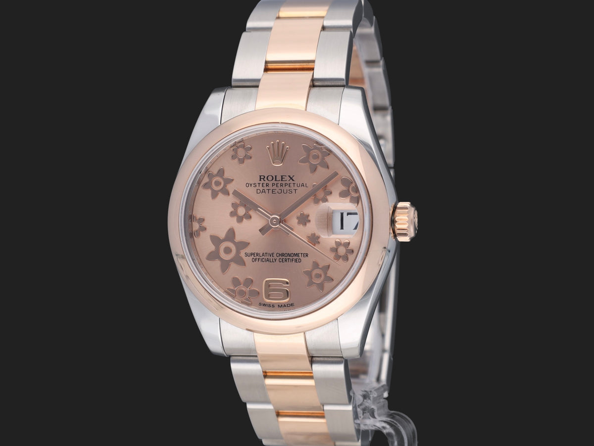 Rolex Datejust 31 Everose/Steel Pink Flower Dial 178241 (1)