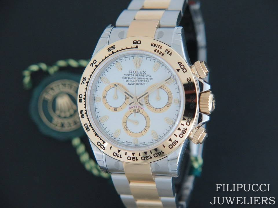 Rolex Daytona Gold/Steel  NEW 116503 White Dial With Stickers (1)