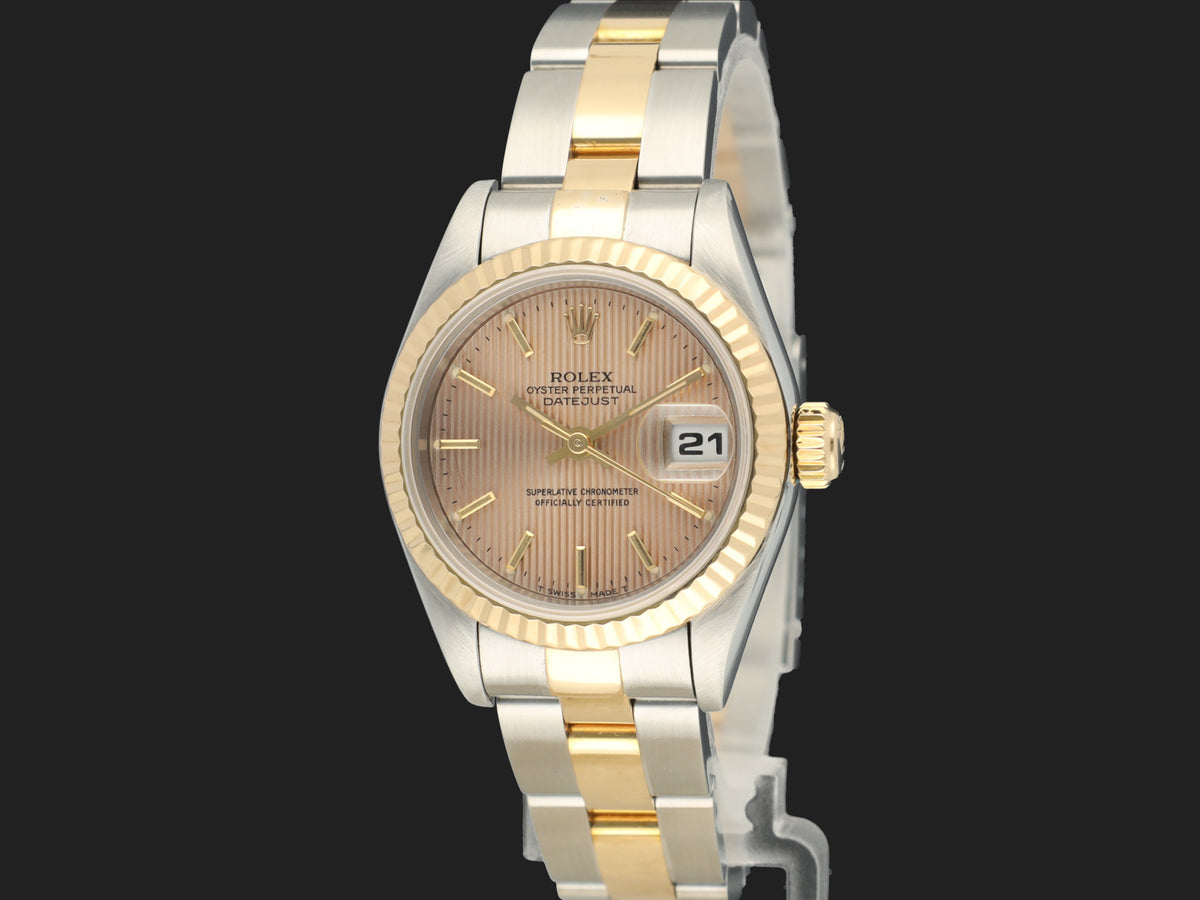 Rolex Lady Datejust Champagne Tapestry Dial 69173 (1)