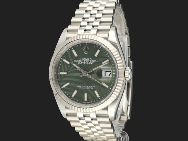 Rolex Datejust Palm Motif Green Dial