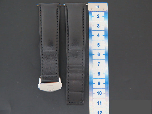 Tag Heuer Calfskin Strap 22 mm with Folding Clasp