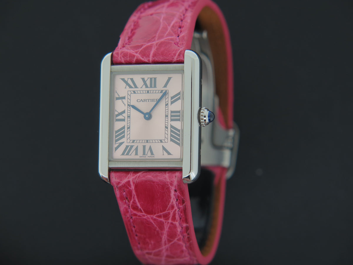 Cartier Tank Solo Small Pink Dial W5200000 / 3170 (1)