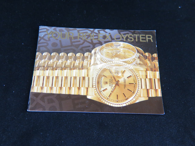 Rolex Oyster Booklet English
