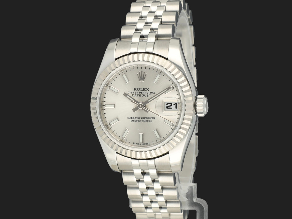 Rolex Lady-Datejust 26 Silver Dial 179174 (1)