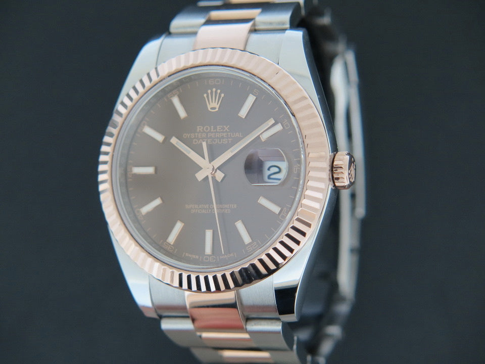 Rolex Datejust 41 Everosegold/Steel 126331 Choco Dial (1)
