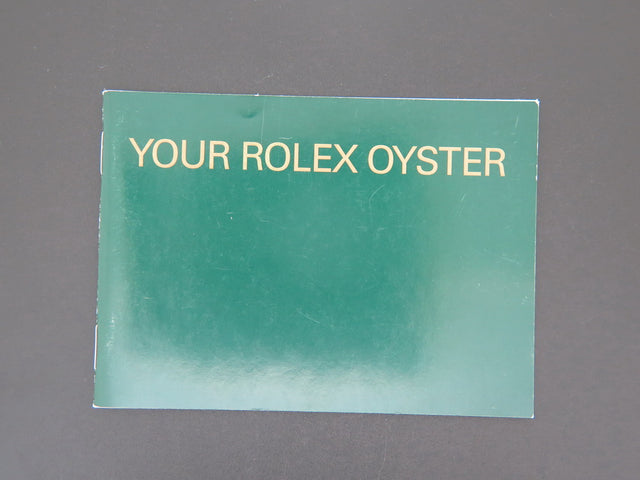 Rolex Oyster Booklet English