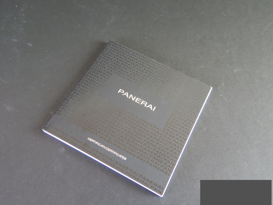 Panerai Certificate booklet (1)