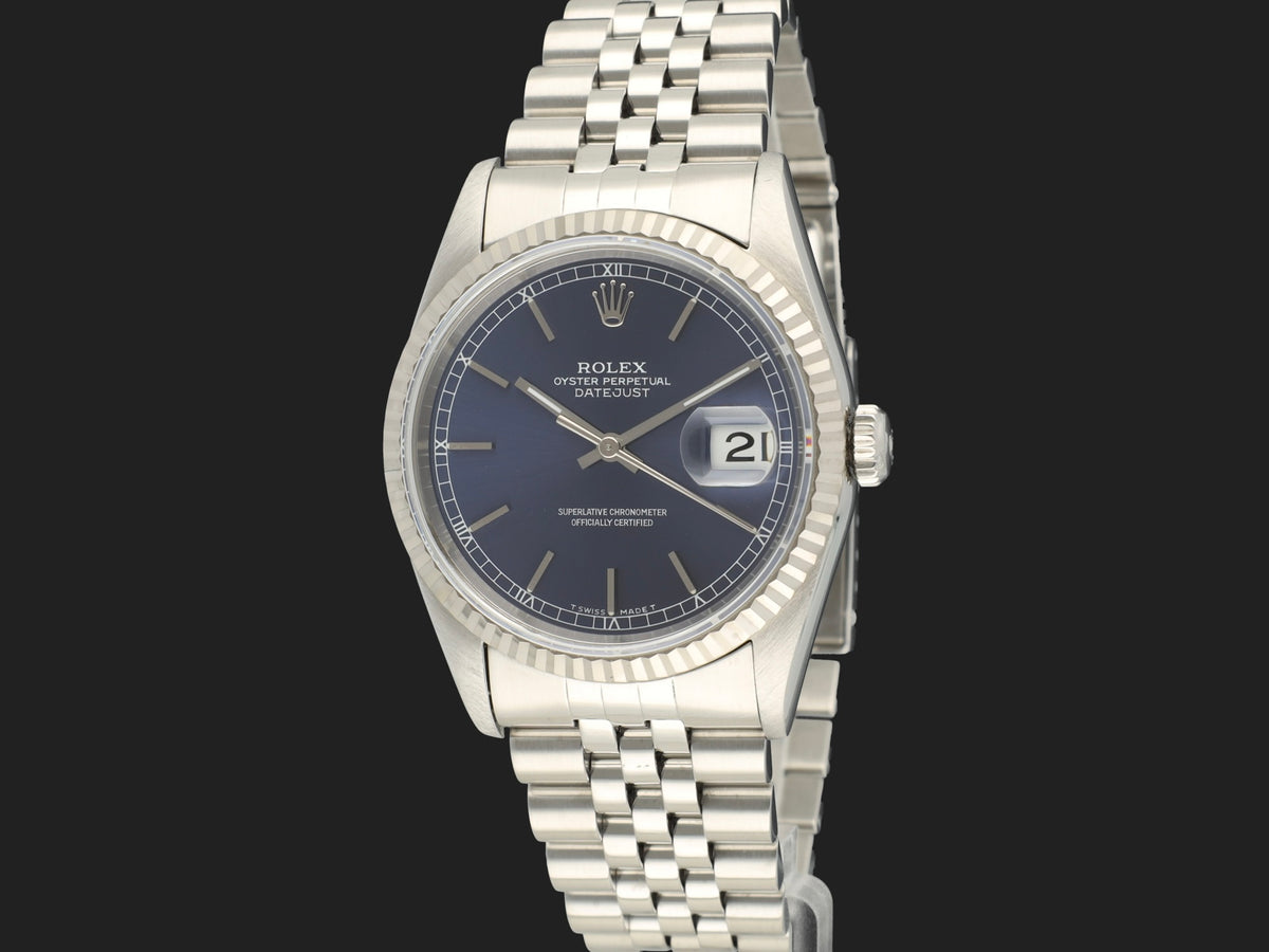Rolex Datejust 36 Blue Dial 16234   (1)
