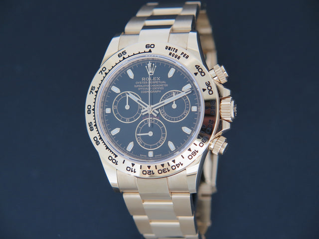 Rolex Daytona Yellow Gold Black Dial 116508 NEW