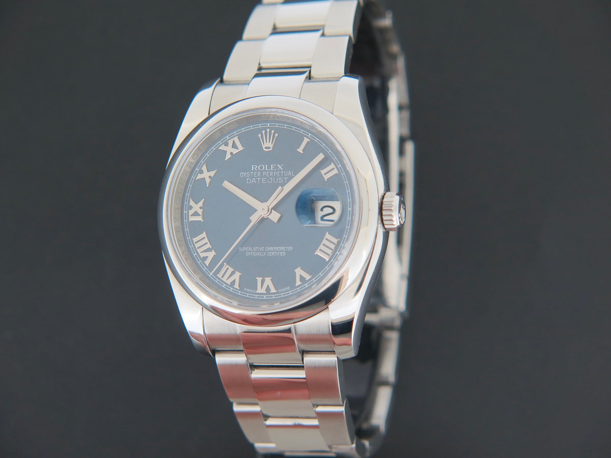 Rolex Datejust 36 Blue Roman Dial 116200 (1)