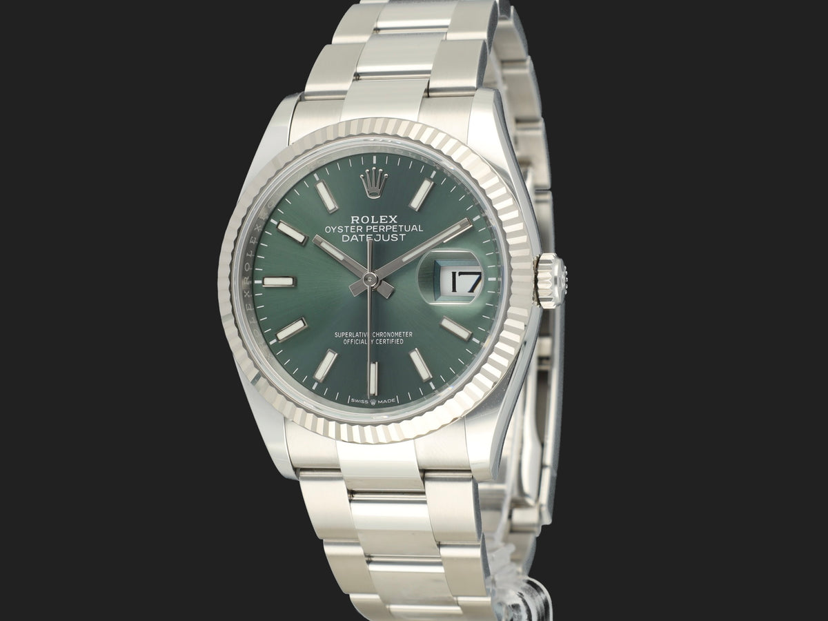 Rolex Datejust 36 Mint Green Dial 126234  (1)