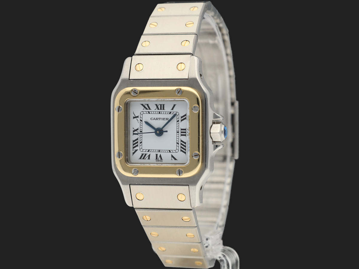 Cartier Santos Galbée Automatic Gold/Steel 82036288 / 0902 (1)