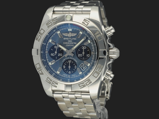 Breitling Chronomat 44 'Japan Limited Edition' Blue MOP Dial AB0111 AB01111A/BF68