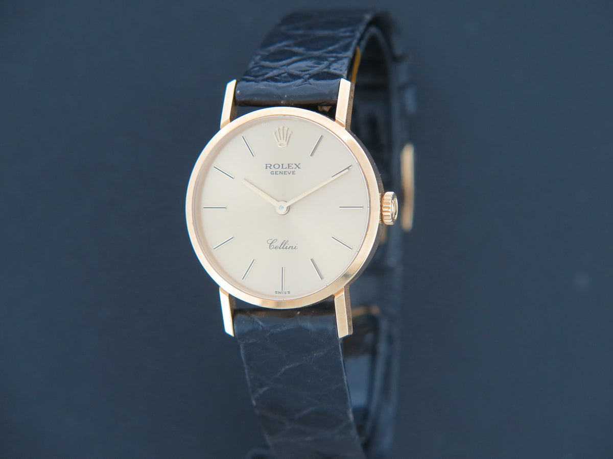Rolex Cellini Classic Yellow Gold Champagne Dial 4109 (1)