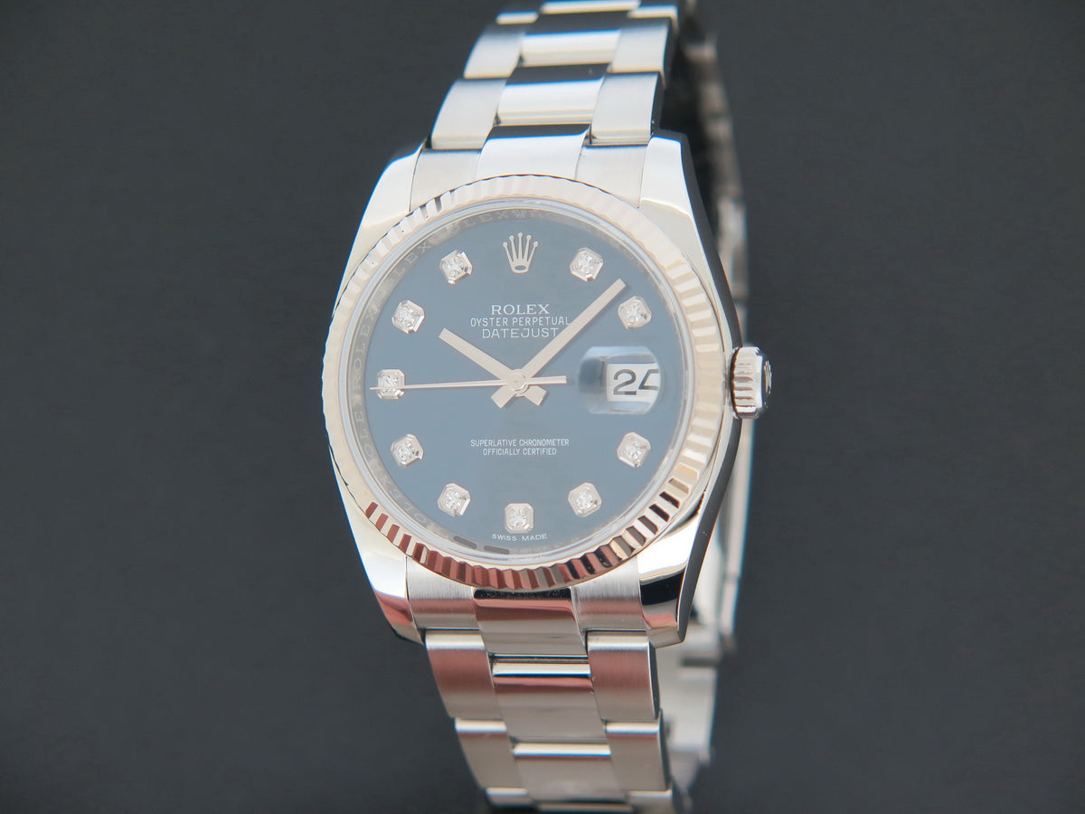 Rolex Datejust Blue Diamond Dial 116234 (1)