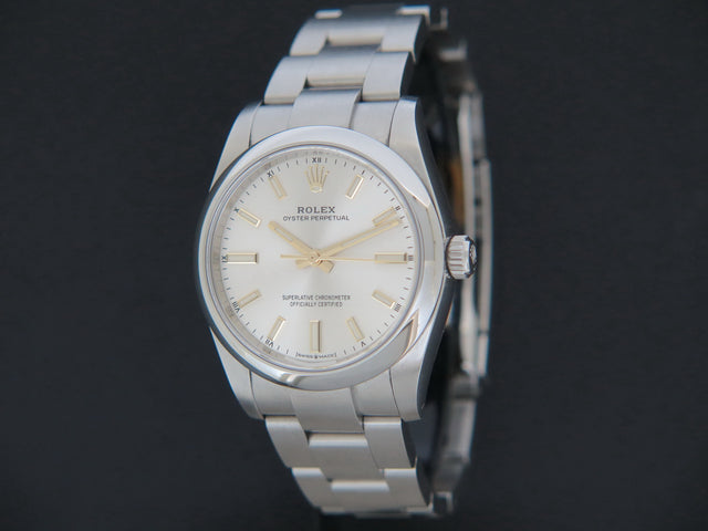 Rolex Oyster Perpetual 34 Silver Dial