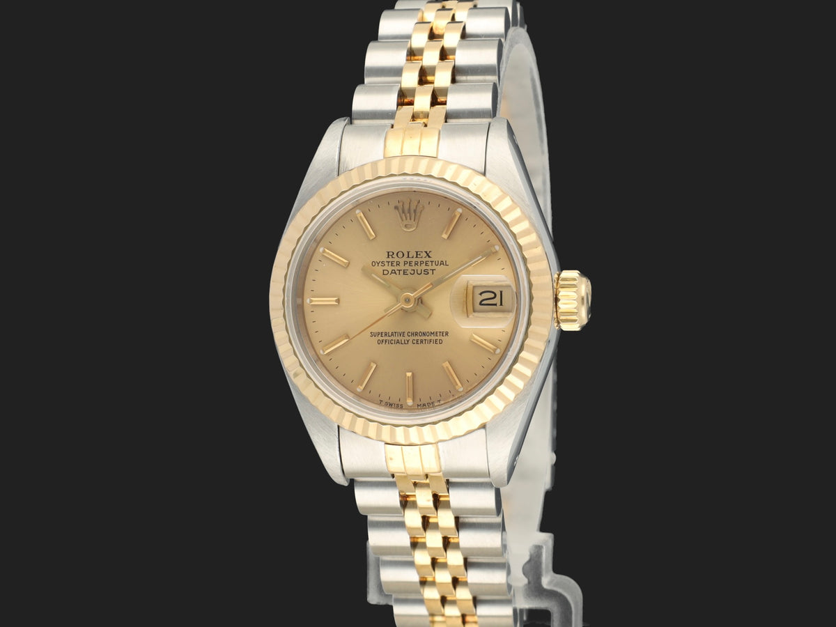 Rolex Lady-Datejust 26 Champagne Dial 69173  (1)