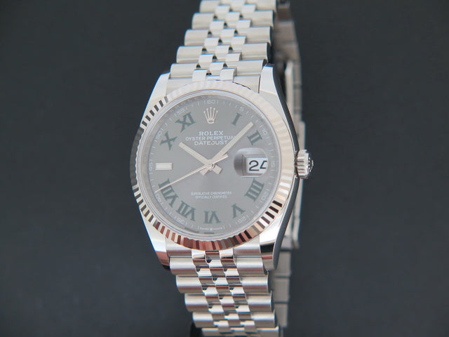 Rolex Datejust Slate Roman Dial NEW