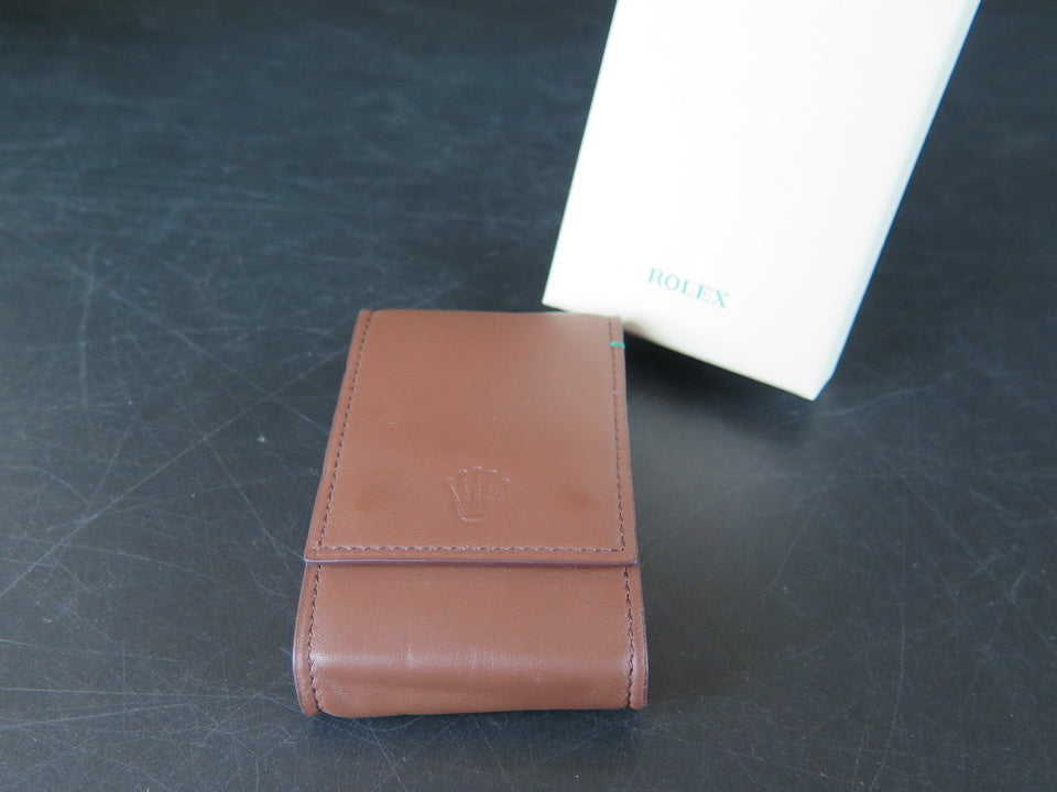 Rolex Leather Travel Pouch   (1)