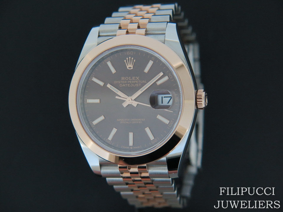 Rolex Datejust 41 Everosegold/Steel Choco Dial NEW 126301 (1)