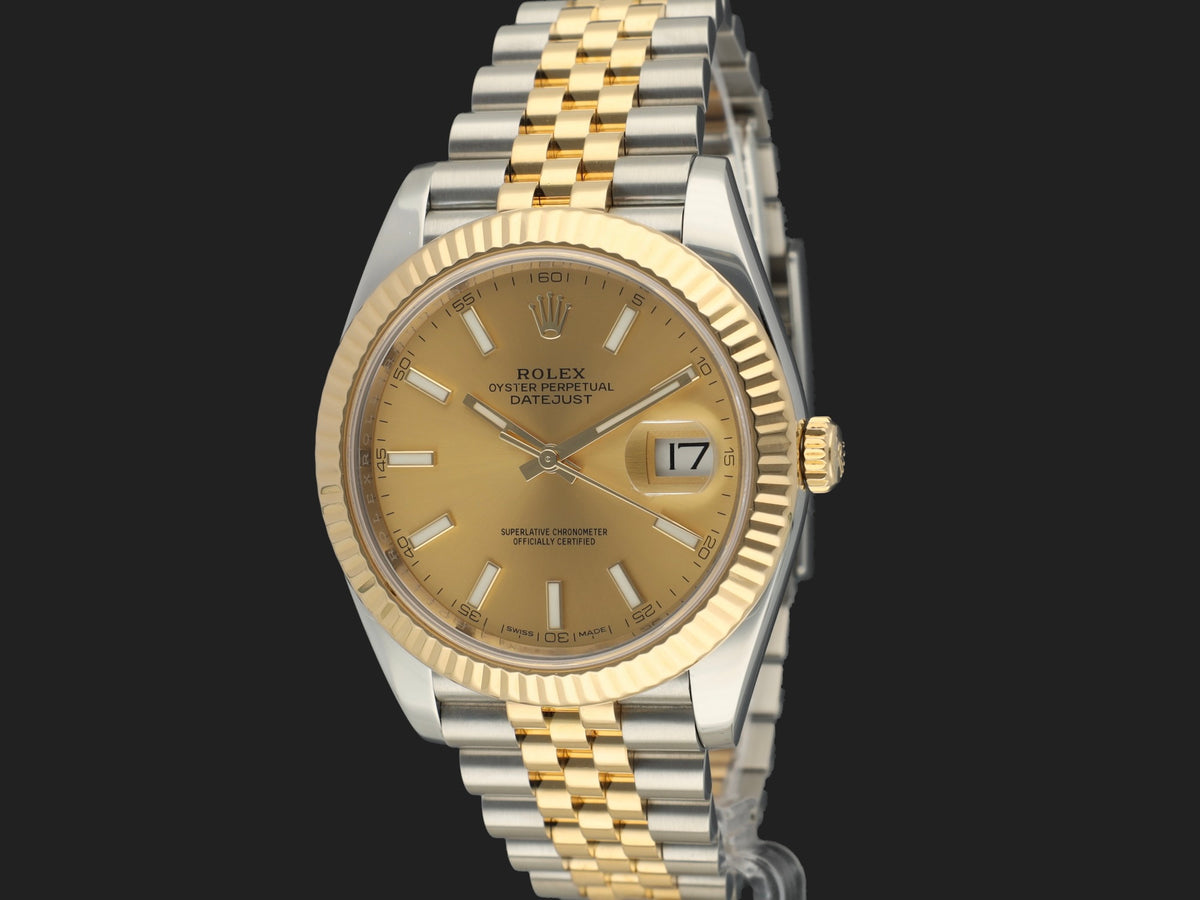 Rolex Datejust 41 Gold/Steel Champagne Dial 126333 (1)
