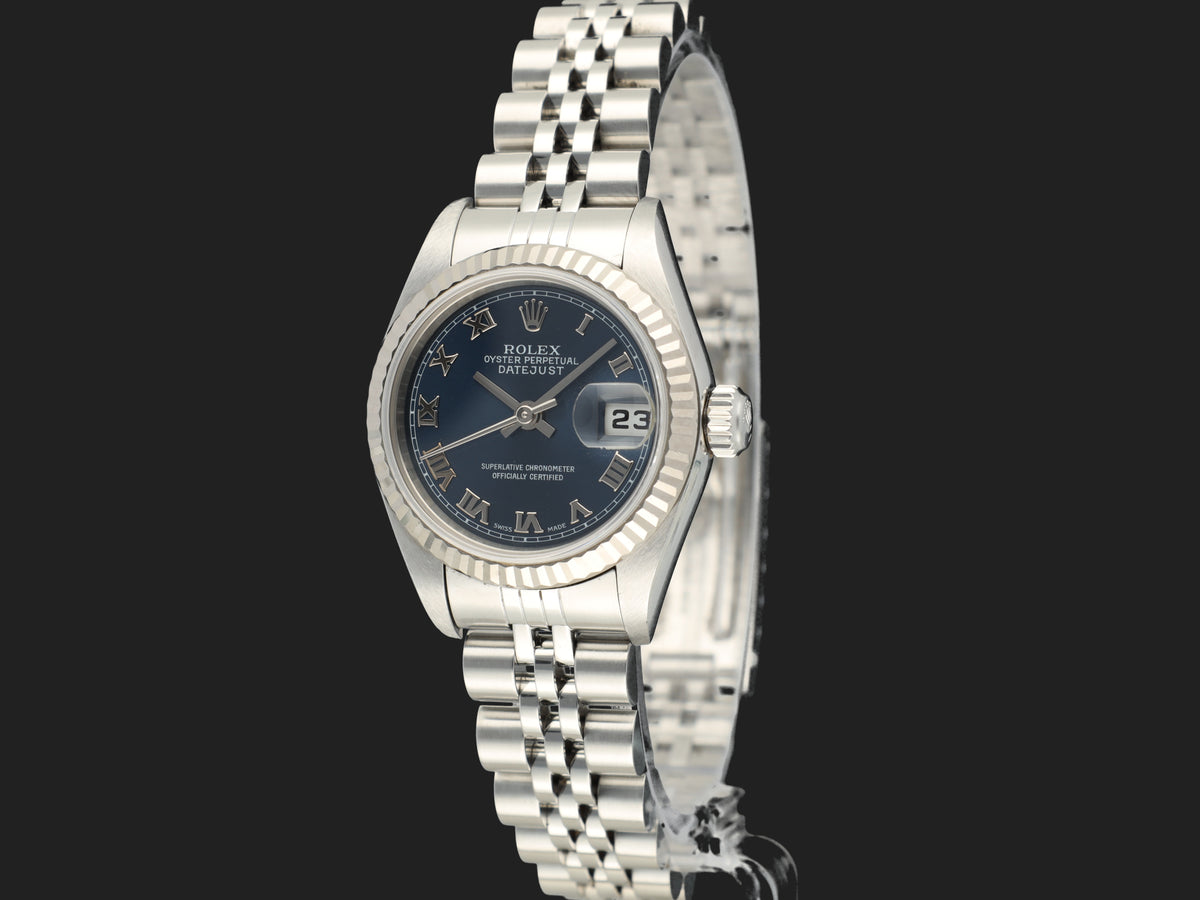 Rolex Lady Datejust Blue Roman Dial 79174  (1)