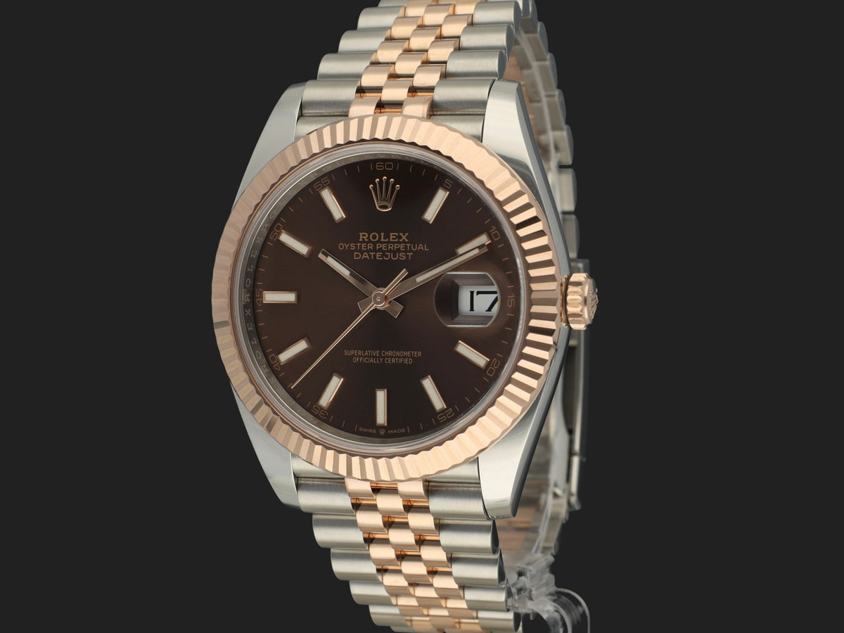 Rolex Datejust 41 Everose/Steel Choco Dial 126331  (1)