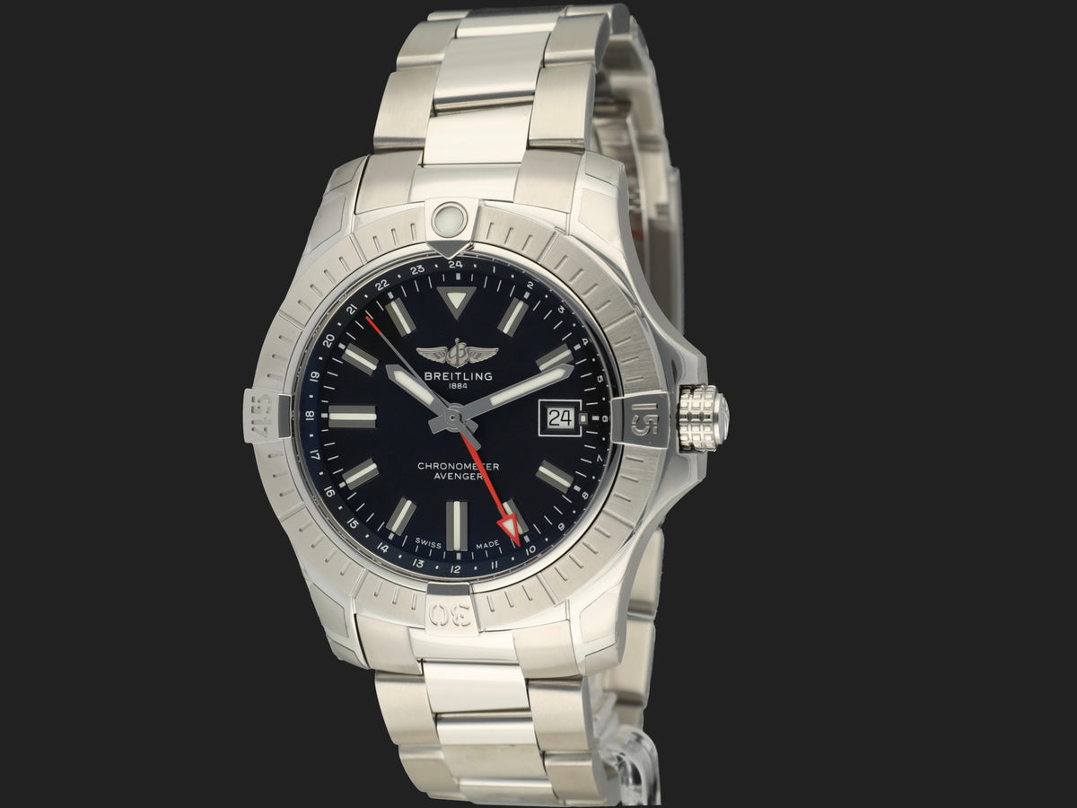 Breitling Avenger Automatic GMT 43 Black Dial A32397 NEW (1)