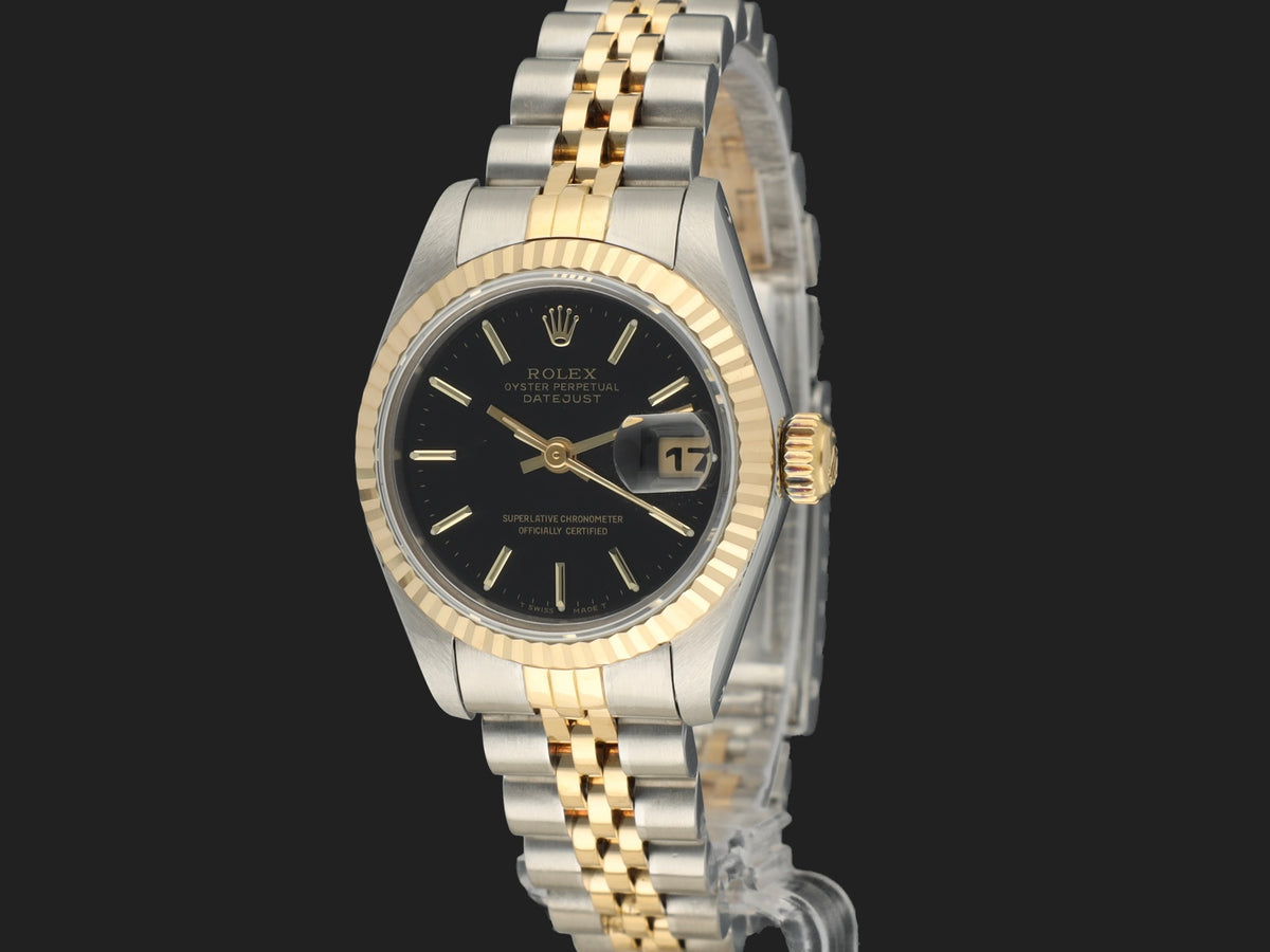 Rolex Lady-Datejust 26 Black Dial 69173 (1)