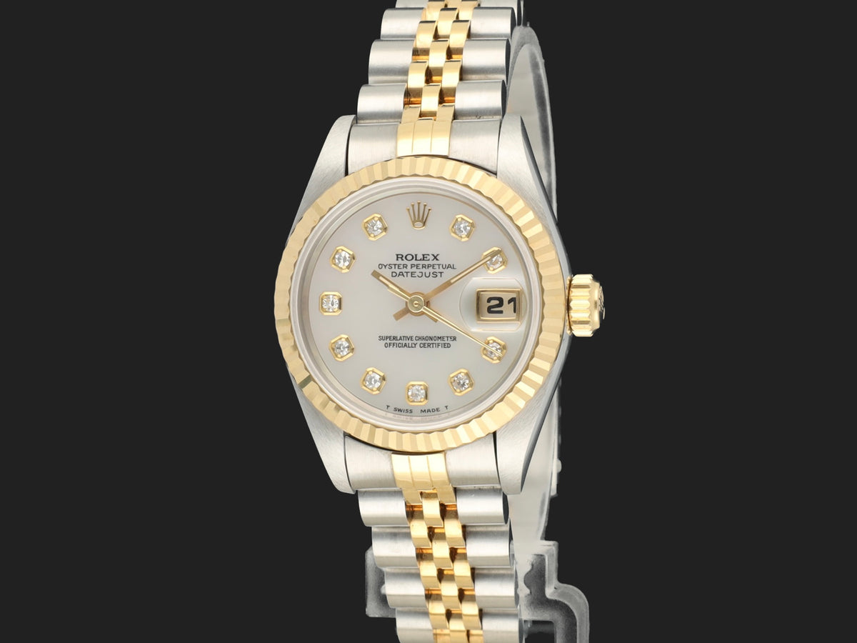 Rolex Lady-Datejust 26 MOP Diamond Dial 69173 (1)