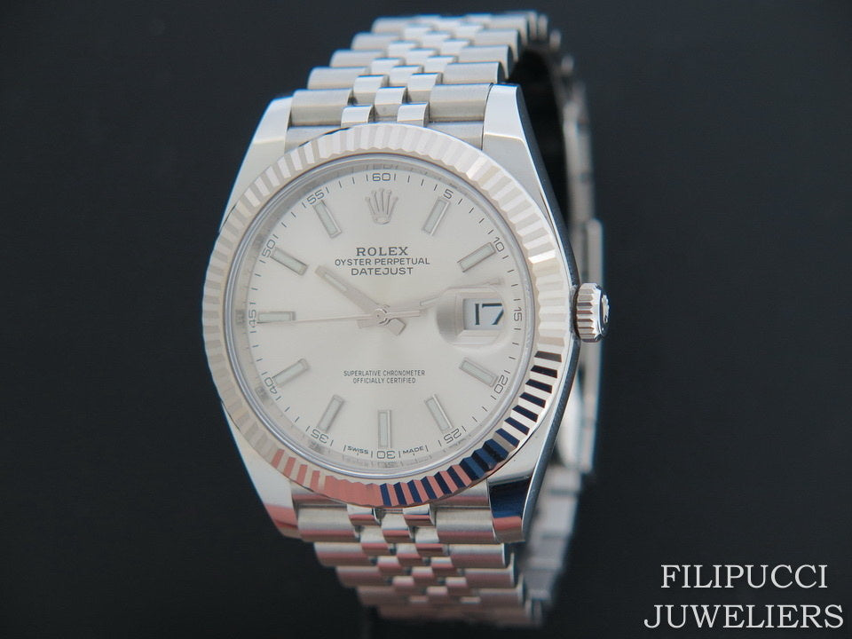 Rolex  Datejust 41 Silver Dial  126334    (1)