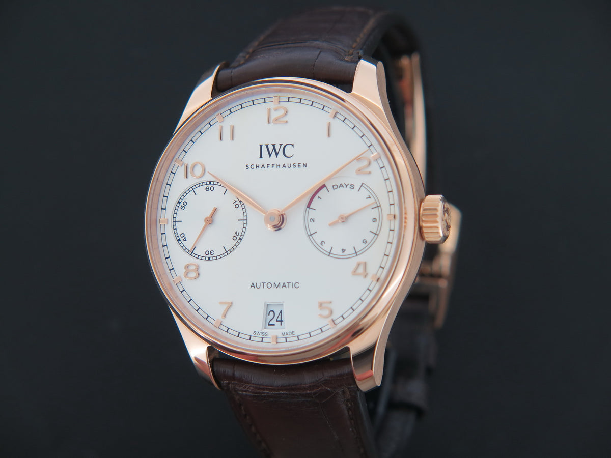 IWC Portugieser 7-Days Automatic Rose Gold IW500101 (1)