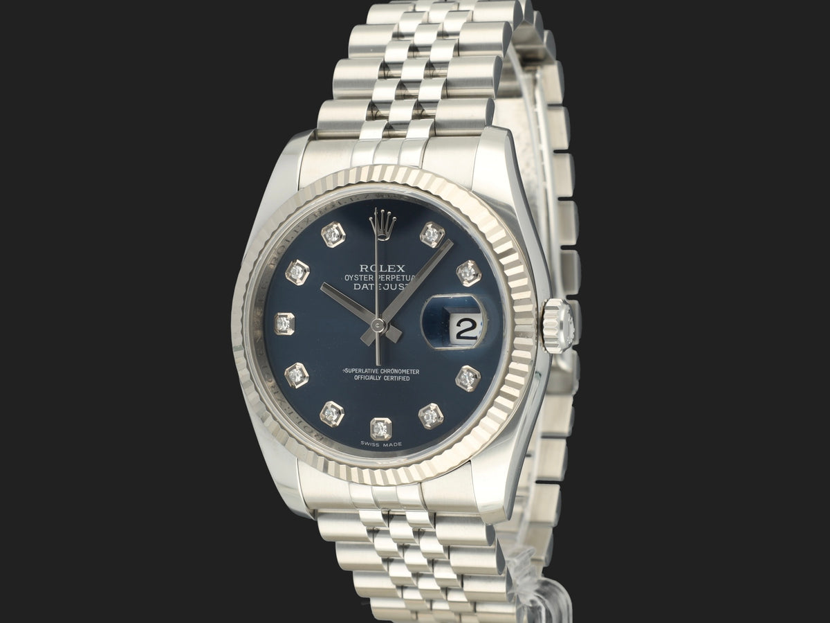Rolex Datejust 36 Blue Diamond Dial 116234 (1)