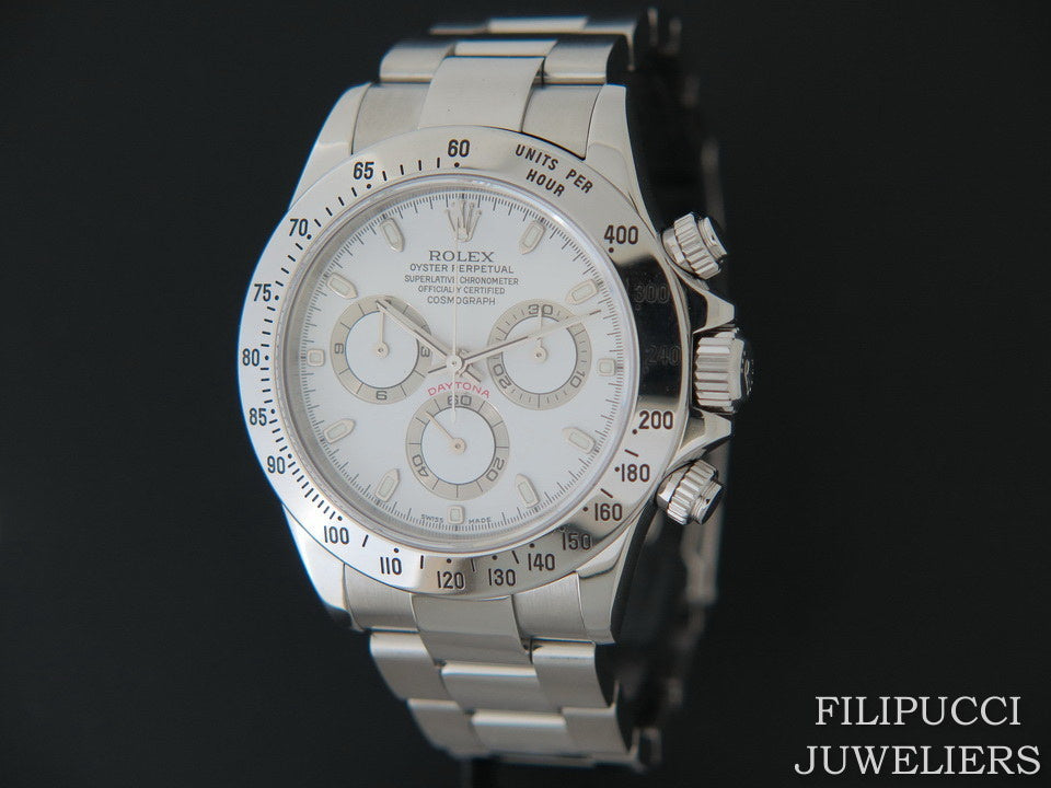 Rolex Daytona White Dial 116520  F-Serial          (1)