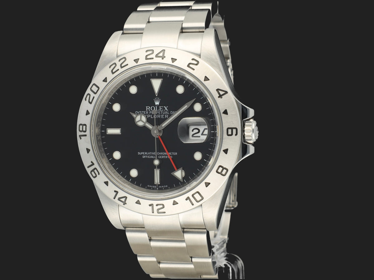 Rolex Explorer II Black Dial Rehaut Cal. 3186 16570 V-serial (1)