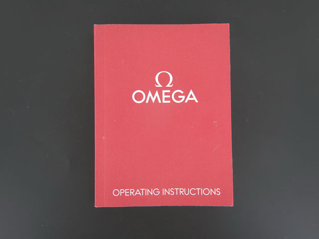 Omega Operating Instructions Booklet