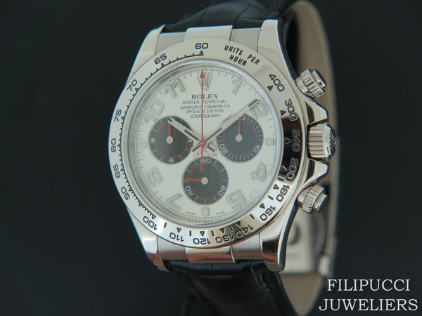 Rolex Daytona White gold Panda Racing Dial