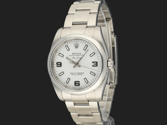 Rolex Air-King 34 White Arab Dial
