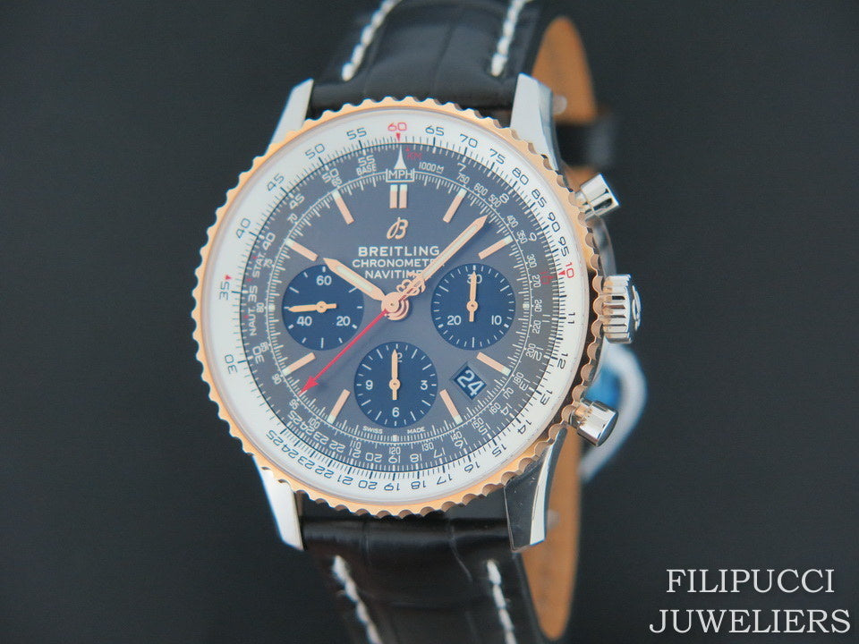 Breitling Navitimer 1 B01 Chronograph Gold/Steel NEW  (1)