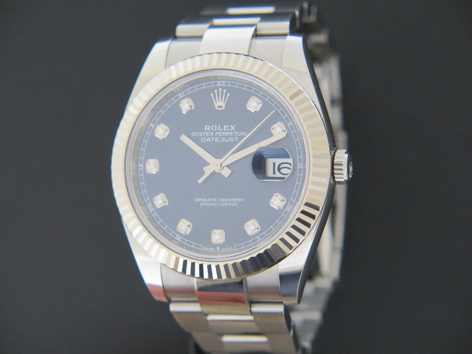 Rolex Datejust 41 Blue Diamond Dial 126334 (1)
