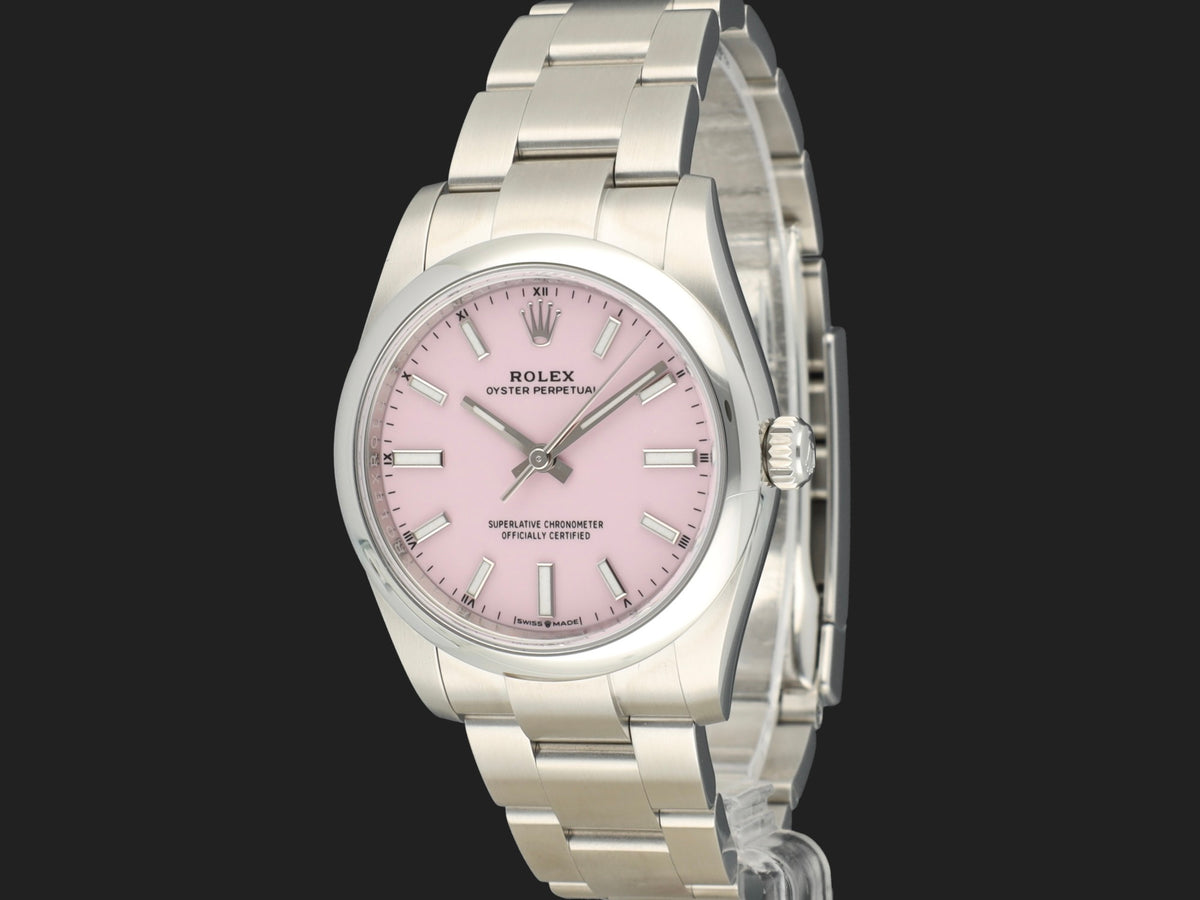 Rolex Oyster Perpetual 34 Candy Pink Dial 124200 NEW (1)